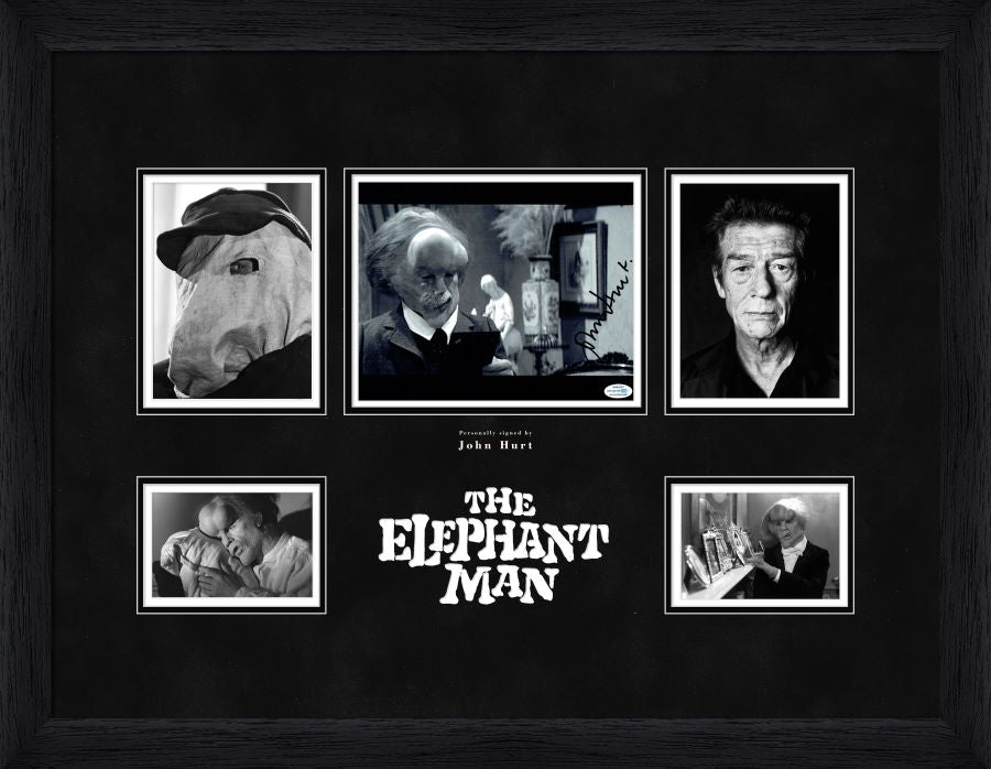 Elephant Man Photograph Display Signed by John Hurt - Memorabilia Framers Shop